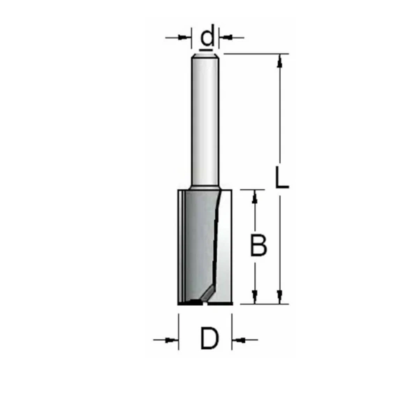 Фреза WPW P251602 пазовая  D16 B32 Z2 хвостовик 12_S,P251602