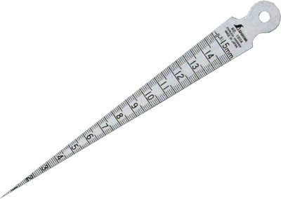 Линейка конусная, Shinwa, для определения диаметров отверстий от 0 до 15мм (62600)
